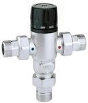 Caleffi CA Thermomischer mit R&uuml;ckschlagventilen 3/4Zoll 30-65 Grad C,