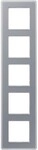 Jung Glasrahmen 5fach AV 585 GLM KG AV585GLMKG