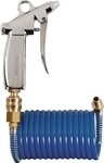 Tecwerk Spiralschlauch-Pistolen-Set ID 6mm AD 8mm L.5m blau Kuppl.DN 7,2