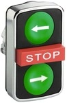 Schneider Electric Dreifachdrucktaster gr&uuml;n ZB4BA73133