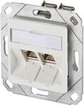 Metz Connect Anschlussdose, Cat.6A TN E-DATmod-2Upk-rws 1309121102-E-90