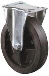 Bs Rollen Bockrolle D.200mm Trgf.300kg Elastikgummi Platte L135xB110mm