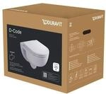 Duravit DU D-Code 2.0 WC-Set wandh.,Sp&uuml;.4/2L,Rim less inkl.Sitz mit Absenka.,
