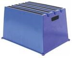 Schwerlasttritt Stufen 1 Plattform-H.307mm Ku.blau Noname 6600-5