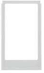 Berker Rahmen eckig alu Glas 13206414