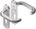 Bks Kurzschildgarnitur Rondo H1.0 VA EST PZ rd Dr&uuml;ckergrt. B-70010-00-0-8