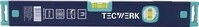 Tecwerk Wasserwaage 40cm Alu.blau m.Magnet &plusmn; 0,5 mm/m