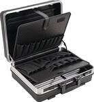 Tecwerk Schalenkoffer B500xT200xH420mm m.Wkz.taschen 28,1l ABS-Ku.Alu-Rahmen