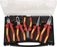 Tecwerk Zangensatz Inh.5tlg.VDE verchr.im Ku.-Koffer