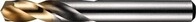 5 Stk. Dormer Spiralbohrer DIN/ANSI TypN A022 D.13mm HSS profilgeschl.TiN
