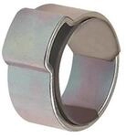 Riegler Schlauchklemme 1-Ohr STA glanzverz.(W1) m.Einlagering Ber.13-15,3mm