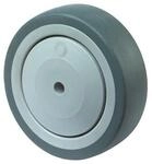 Bs Rollen Ersatzrad D.150mm Trgf.100kg Gum.grau Achs-D.10mm Nabenl.38mm A85.151
