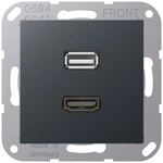 Jung Multimediadose HDMI + USB MA A 1163 ANM MAA1163ANM