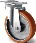 Tecwerk Schwerlastlenkrolle D.125mm Trgf.700kg Lenkrolle Gu&szlig;-PU 135mm 110mm