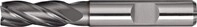 Tecwerk Schaftfr&auml;ser DIN 844 TypN D.4mm HSS-Co8 TiCN Weldon Z.4 kurz