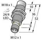 Turck Sensor NI12UMT18AN6XH1141