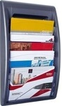Paperflow Prospekthalter 4060.11 DIN A4 quer 4F&auml;cher anthrazit 135007191