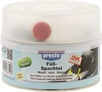6 Stk. Presto 2K-F&uuml;llspachtel ocker,H&auml;rter rot 500g Dose 833113