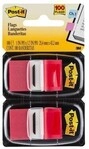 Post-it Haftstreifen Index Standard 680-RD2 50Blatt rot 2 St./Pack 164034130