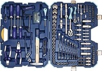 Tecwerk Steckschl&uuml;ssel-/Handwerkzeugkoffer 131-tlg.m.Ring-Maulschl&uuml;sseln
