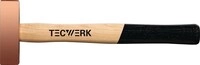 Tecwerk Kupferhammer Kopf-G.1000g Hickory