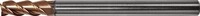 10 Stk. Tecwerk Schaftfr&auml;ser TypN D.1mm Einsatz-L.3mm VHM TiSiN 45Grad HA