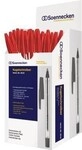 Soennecken Einwegkugelschreiber 3610 Nr.1 Kappe rot 50 St./Pack. 302211130