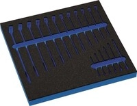 Tecwerk Werkzeugmodul Leereinlage 2/3-Modul 2000&nbsp;871&nbsp;235 18-tlg.