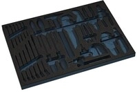 Tecwerk Werkzeugmodul Leereinlage 3/3-Modul 2000&nbsp;871&nbsp;255 44-tlg.