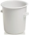 Craemer Kunststoffbeh&auml;lter rd.75l HD-PE wei&szlig; D515xH530mm m.Au&szlig;engriff