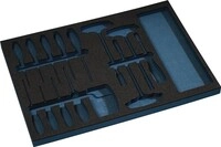 Tecwerk Werkzeugmodul Leereinlage 3/3-Modul 2000&nbsp;871&nbsp;256 37-tlg.