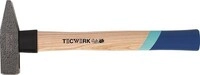 Tecwerk Schlosserhammer 1000g Stiel-L.360mm Hickory m.Nylonschutzh&uuml;lse