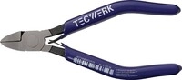 Tecwerk Elektronik-Seitenschneider L.110mm Facette ja geschw&auml;rzt
