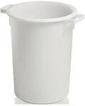 Craemer Kunststoffbeh&auml;lter rd.50l HD-PE wei&szlig; D420xH540mm m.Au&szlig;engriff