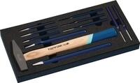Tecwerk Werkzeugmodul 11-tlg.1/3-Modul Mei&szlig;el,Splintentreiber