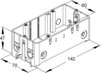 Niedax Doppel-Einbaudose GDO 70/47-2