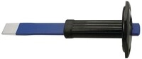 Tecwerk Schlitz-/Flachmei&szlig;el Schneiden-B.26mm 26x7mm m.Handschutz CV-Stahl