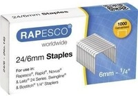 Rapesco Heftklammer S24607Z3 24/6 verzinkt 1.000 St./Pack. 124004600