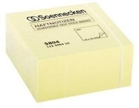 Soennecken Haftnotizw&uuml;rfel 5804 75x75mm 400Blatt gelb 111106410