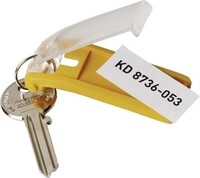 Durable Schl&uuml;sselanh&auml;nger Key Clip gelb Ku. 195704