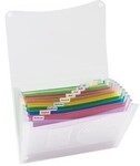 Neutralware F&auml;chertasche DIN A4 13F&auml;cher Polypropylen transluzent 370682300