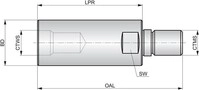 Pramet Fr&auml;seraufnahme ISO AT.M16-IHA.M12.040 Grundk&ouml;rper-D. 29mm