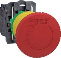Schneider Electric Pilzdrucktaster Not-Aus XB5AS8444