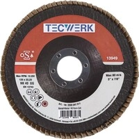 10 Stk. Tecwerk F&auml;cherscheibe D.125mm K.120 kon.Stahl/Holz NK