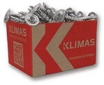 50 Stk. Klimas Tellerkopfschraube 8x220 Tellerkopf hell verz.TX40 417548