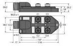 Turck Aktuator-/Sensor-Verteiler TB-4M12-5-CS19H