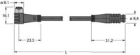 Turck Aktuator- u. Sensorleitung PKW4S-0.3-PSG4S/TXL