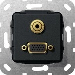 Gira VGA Miniklinke sw matt 565910