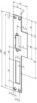 Assa Abloy Lappenschlie&szlig;blech 14C ktg.B.44xL.250mm DIN L/R Assa Abloy effeff