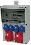J&Auml;ger Direkt Kunststoffwandverteiler Verschraubung M32 2xCEE 16 A,4x230V